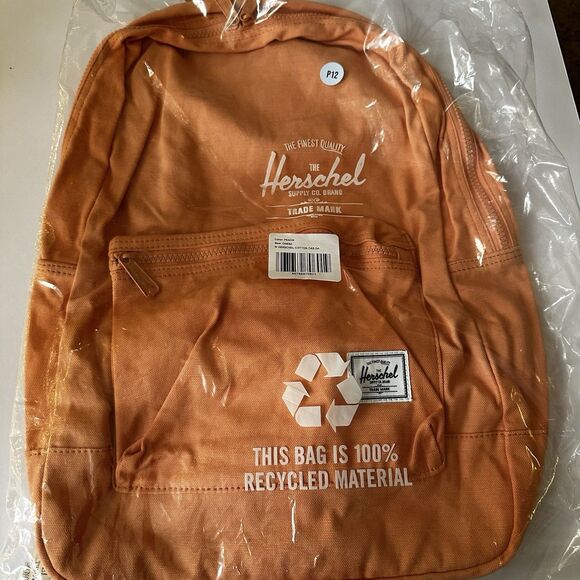 Herschel Supply Co Cotton Casual Daypack Backpack Canyon Sunset Orange Brand New main image 5